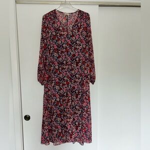 Hush V-neck Long Sleeve Lined Dress